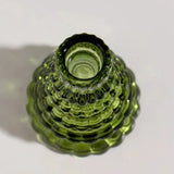 Candle Holders Christmas Tree Glass Set of 3