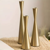 Candlesticks Nordic Waist Lacquered Iron Set of 3