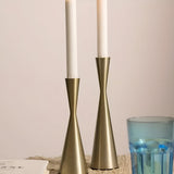 Candlesticks Nordic Waist Lacquered Iron Set of 3