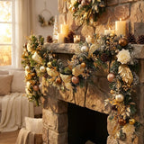 Christmas Garland Artificial Rattan Maintenance-Free Indoor & Outdoor
