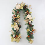 Christmas Garland Artificial Rattan Maintenance-Free Indoor & Outdoor