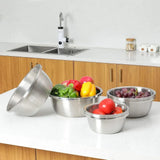 Colander & Mixing Bowl Set Fine Mesh Stainless Steel