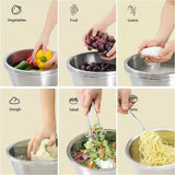 Colander & Mixing Bowl Set Fine Mesh Stainless Steel