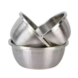 Colander & Mixing Bowl Set Fine Mesh Stainless Steel