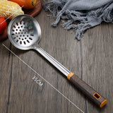 Cooking Utensil Set 304 Stainless Steel Wood-Grain Handles 6-Piece