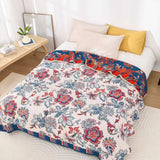 Cotton Blanket Breathable Oversized 79 x 90 In