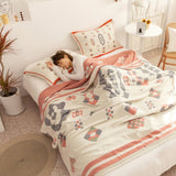Cotton Blanket Four-Layer Gauze Lightweight Reversible