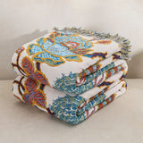 Cotton Blanket Ornamental Floral Lightweight Breathable