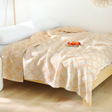 Cotton Blanket Plaid Lightweight & Breathable