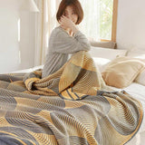 Cotton Blanket Reversible 4-Layer Muslin