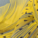 Cotton Blanket Reversible Leaf Pattern Organic Cotton