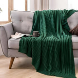 Cotton Throw Blanket Cable Knit Soft & Breathable