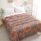 Cotton Throw Blanket Woven Mandala Oversized