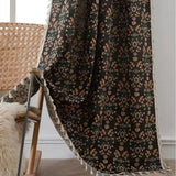 Curtain Microfiber Semi-Shade Tassel Fringe