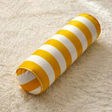 Cylindrical Cushion Candy Stripe Microfiber Cover Machine Washable