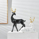 Deer Figurine Geometric Resin Two Sizes