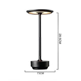 Desk Lamp Brushed Aluminium Rechargeable Touch Dimming