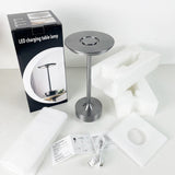 Desk Lamp Brushed Aluminium Rechargeable Touch Dimming