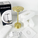 Desk Lamp Brushed Aluminium Rechargeable Touch Dimming