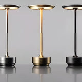 Desk Lamp Brushed Aluminium Rechargeable Touch Dimming