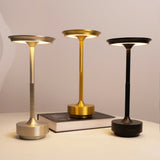 Desk Lamp Brushed Aluminium Rechargeable Touch Dimming