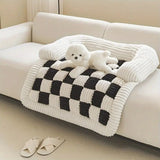 Dog Sofa Bed Cotton Microfiber Plush Non-Slip
