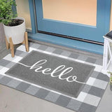 Door Mat Low-Profile Dirt-Trapping Non-Slip Rubber Backing