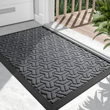Entryway Door Mat Dirt-Trapping Fibers & Non-Slip Backing