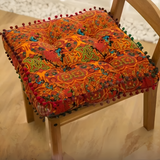 Floor Cushion Bohemian Embroidered Thick Cushioning & Durable Fabric