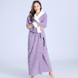 Hooded Bathrobe Plush Super Absorbent Windproof