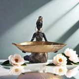 Jewelry Holder Resin Female Figure Trinket Tray