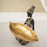 Jewelry Holder Resin Female Figure Trinket Tray
