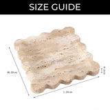 Jewelry Tray Handcrafted Scalloped Marble