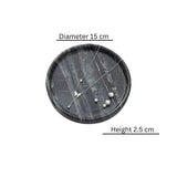 Jewelry Tray Round Marble Durable & Easy-to-Clean