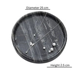 Jewelry Tray Round Marble Durable & Easy-to-Clean