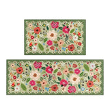 Kitchen Mat Set Boho Floral Anti-Fatigue & Non-Slip
