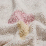 Knit Throw Blanket Ice Cream Pattern Velvety Microfiber OEKO-TEX