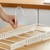 Pot Lid & Utensil Rack Adjustable Slots Durable Iron
