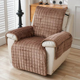 Recliner Cover Quilted Microfiber Non-Slip Side Pocket