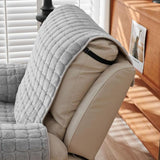 Recliner Cover Quilted Microfiber Non-Slip Side Pocket