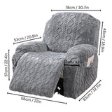 Recliner Sofa Cover Jacquard Stretch Machine Washable