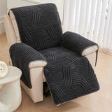 Recliner Sofa Cover Thick Plush Anti-Slip Machine Washable