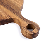 Serving Platter Solid Wood Ergonomic Handle 14 x 10