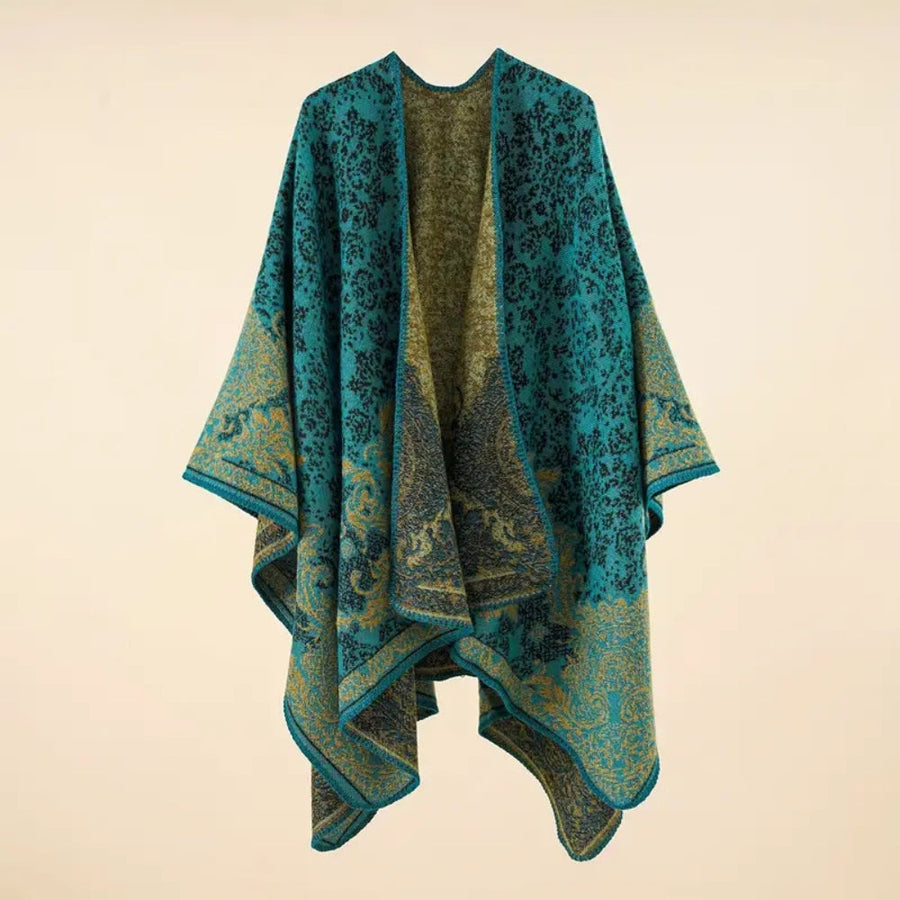 Shawl Wrap Lightweight Cotton Blend Jacquard