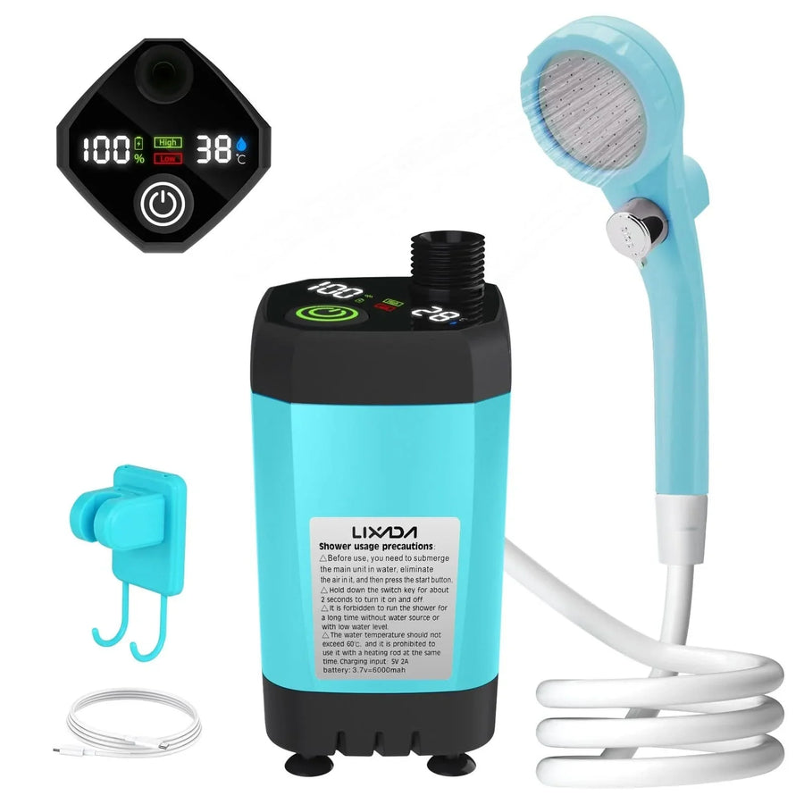 Shower Pump Handheld Pressure-Boosting Rechargeable 6000mAh