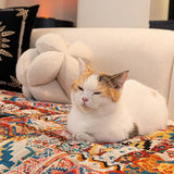 Sofa Cover Boho Jacquard Plush Microfiber & Non-Slip Backing