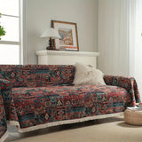 Sofa Cover Boho Moroccan Cotton Blend Anti-Scratch
