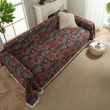 Sofa Cover Boho Moroccan Cotton Blend Anti-Scratch