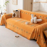 Sofa Cover Boho Tassel Microfiber Chenille & Non-Slip