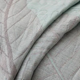 Sofa Cover Breathable Cotton Gauze Leaf Pattern Machine Washable
